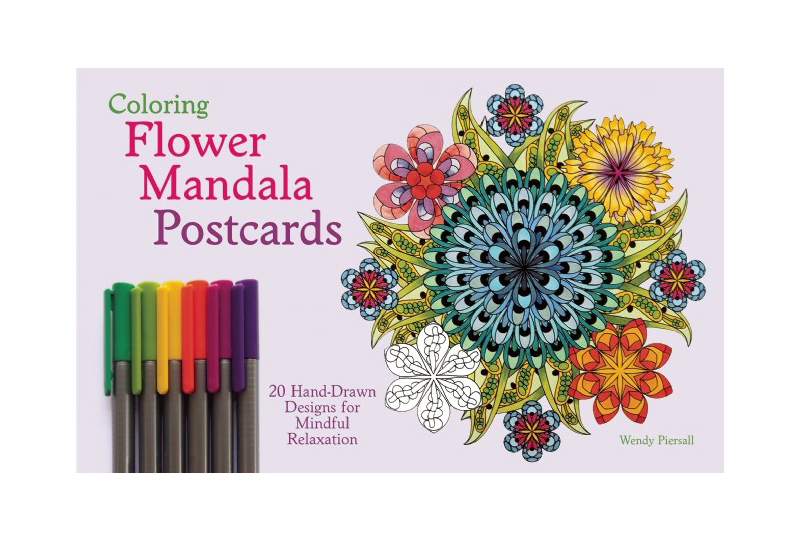 post-coloring-flower-mandala-postcards