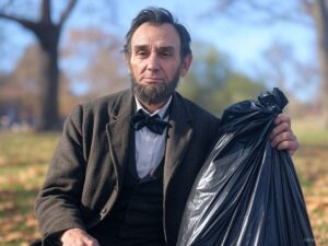 President Lincoln Taking out the Trash