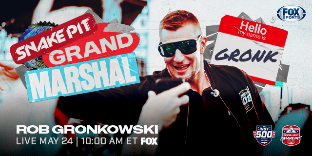 Rob Gronkowski Returns as Indy 500 Snake Pit Grand Marshal