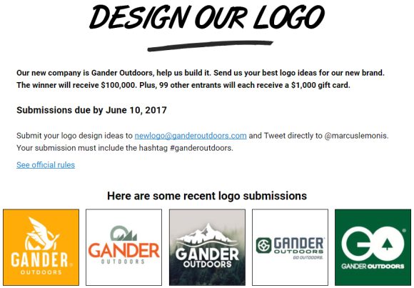 Gander Mountain is now Gander Outdoors; Design The New Logo, Win