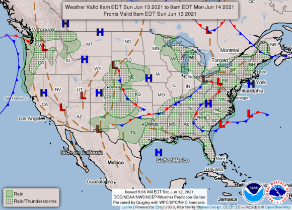 Indianapolis Weather Forecast for June 12, 2021 - Sunny, HOT, High 93