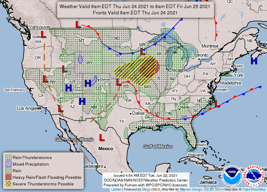 Indianapolis Weather Forecast for June 22, 2021 - Sunny, High 73