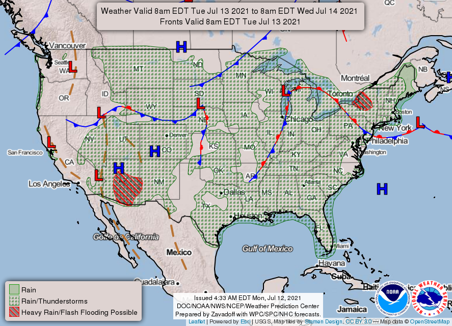 Indianapolis Weather Forecast For July 12 21