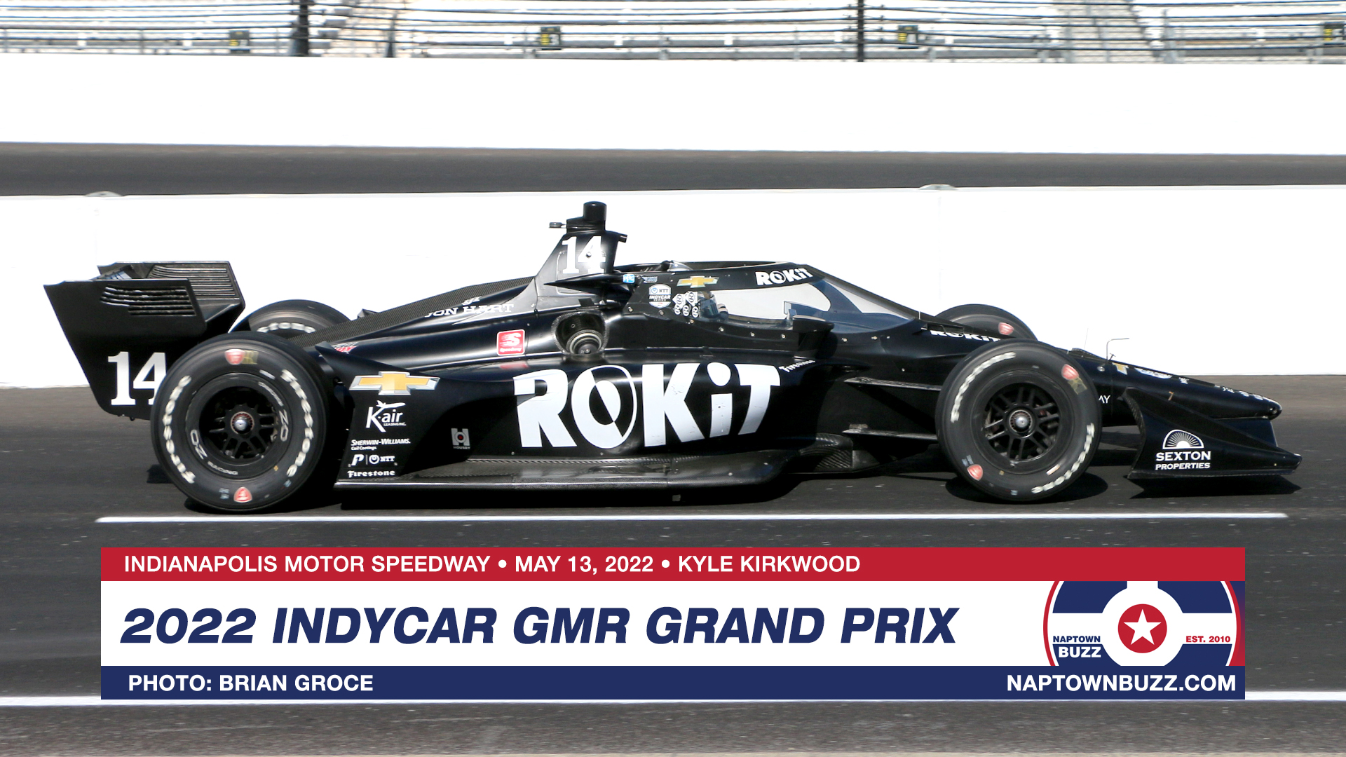 Kyle Kirkwood on May 13, 2022, at Indianapolis Motor Speedway