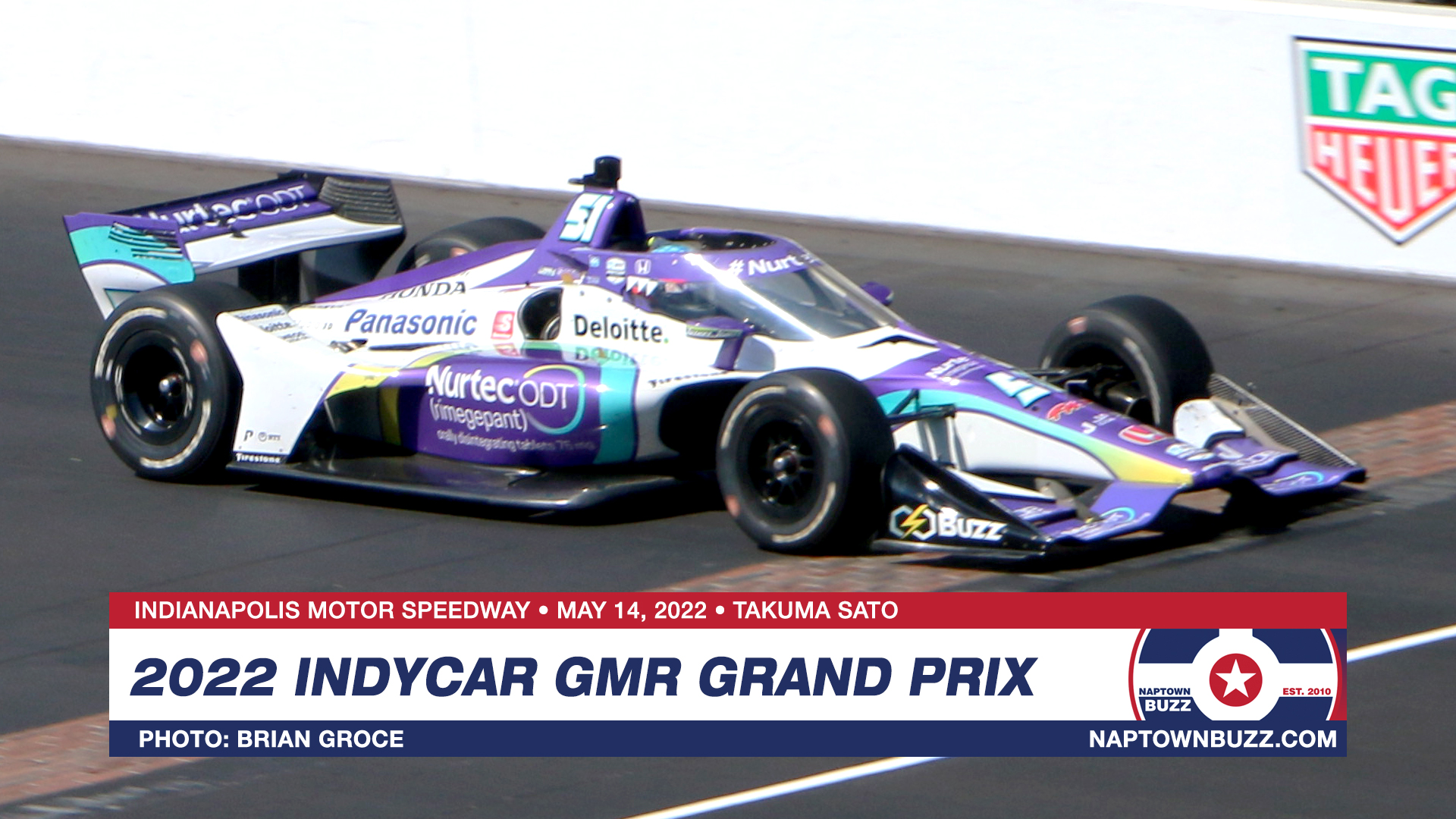 Takuma Sato on Indy Car Grand Prix Race Day, May 14, 2022