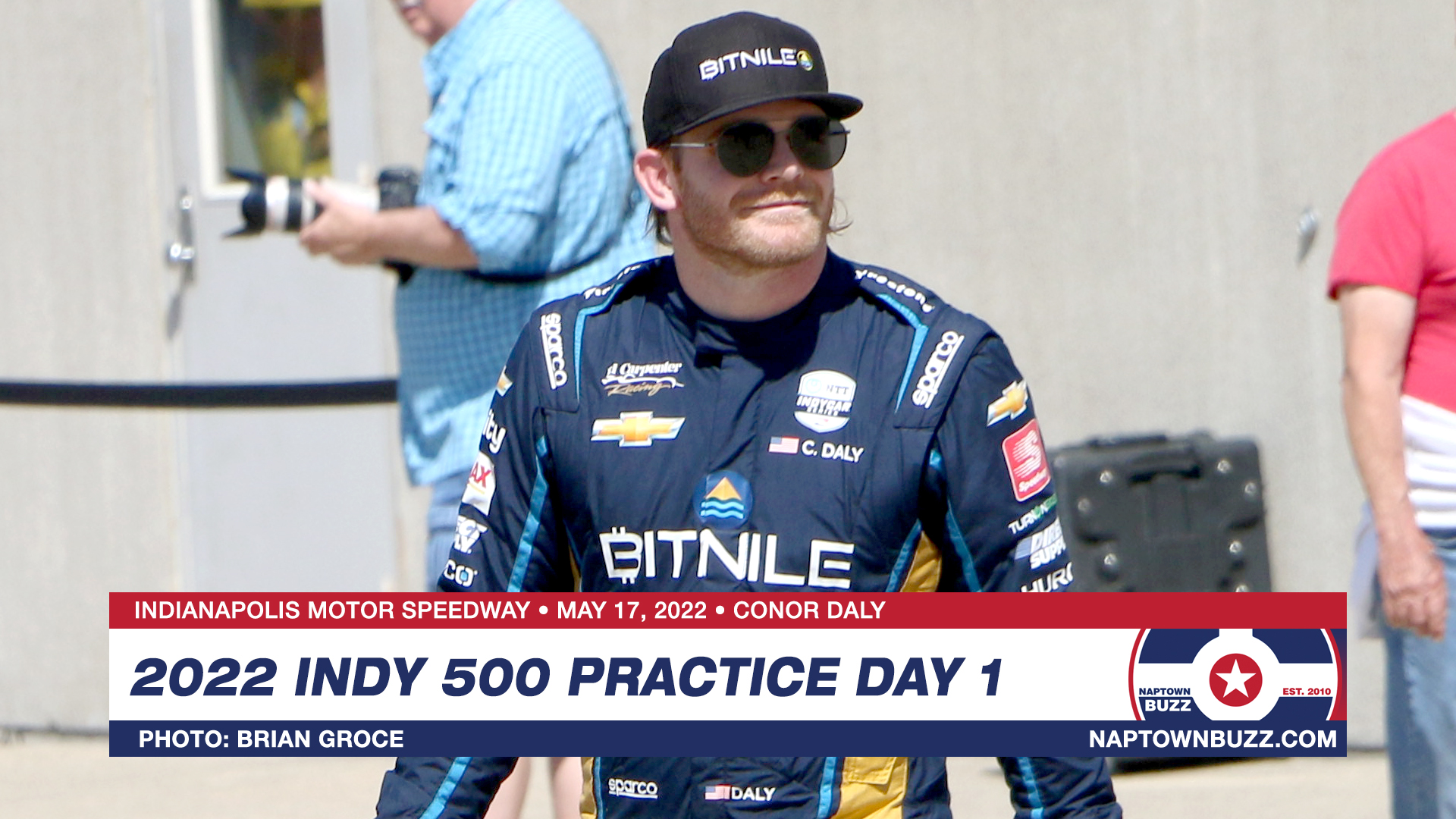 Conor Daly on May 17, 2022, at Indianapolis Motor Speedway