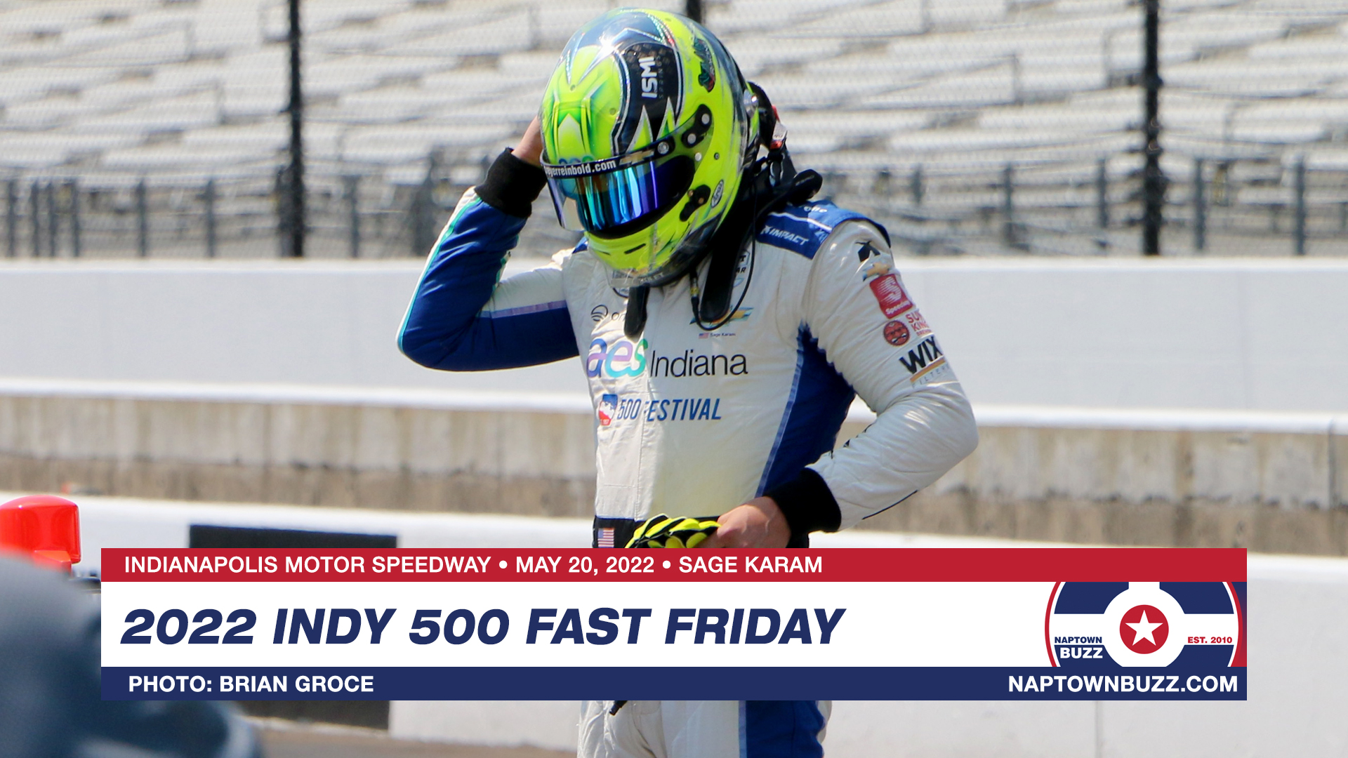 Sage Karam on Indy 500 Fast Friday Practice at Indianapolis Motor Speedway on May 20, 2022