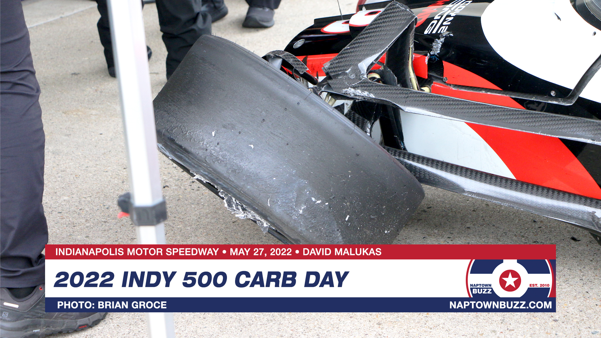 Indy 500 Carb Day May 27, 2022 David Malukas Car Crash