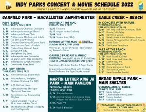 2022 Indy Parks Summer Concert Series