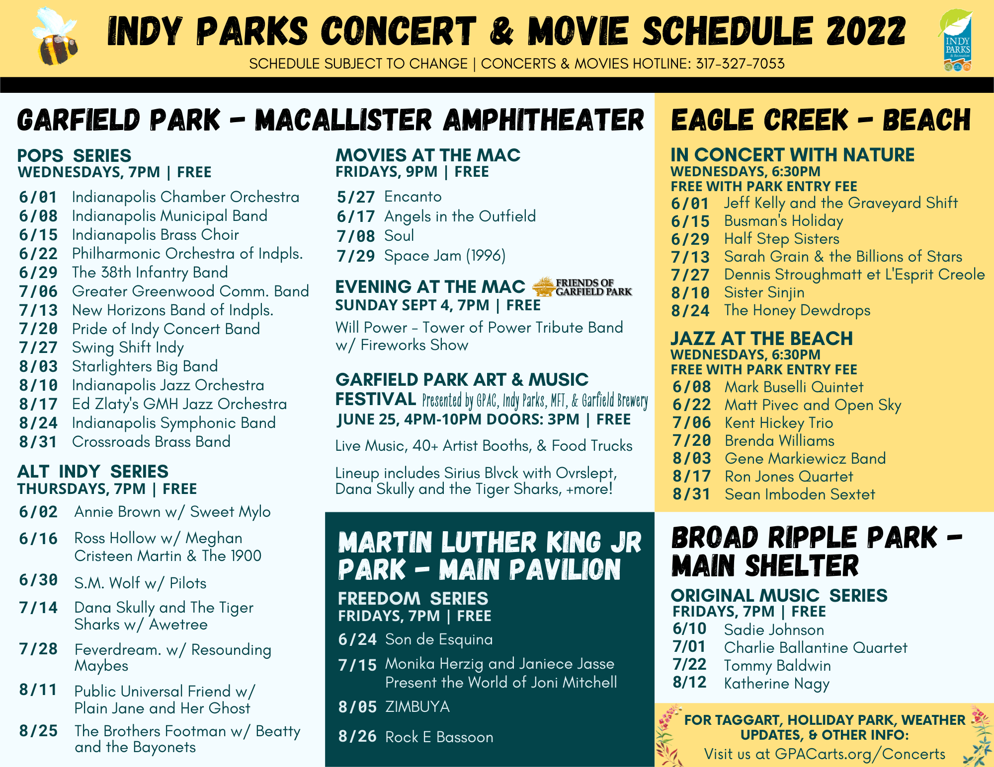 2022 Garfield Park Summer Concert Series