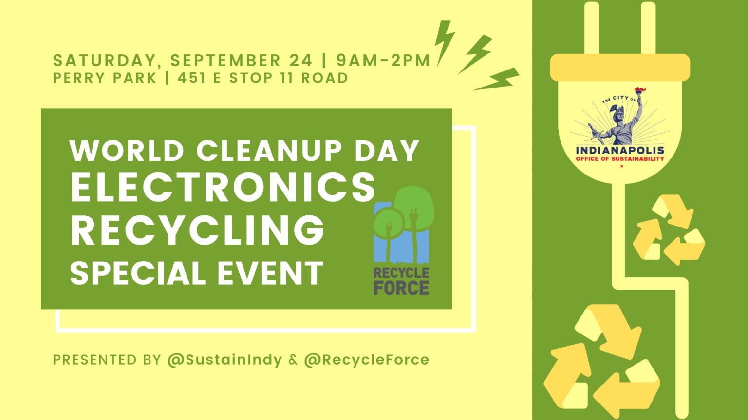 Indianapolis Electronics Recycling at Perry Park Saturday, September 24, 2022