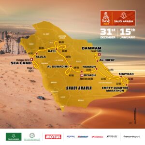 Dakar Rally Map 2023