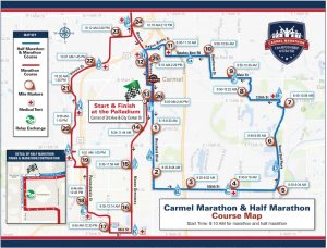 2023 Carmel Marathon Course Map